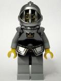 LEGO cas419 Fantasy Era - Crown Knight Scale Mail with Crown, Breastplate, Grille Helmet, Curly Eyebrows and Goatee