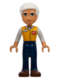 LEGO frnd577 Friends Isaac - Bright Light Orange Shirt, Dark Blue Pants, Reddish Brown Shoes