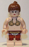 LEGO sw085a Princess Leia (Jabba Slave, Light Flesh)